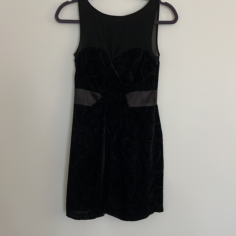 Armani Exchange Black Velvet Dress